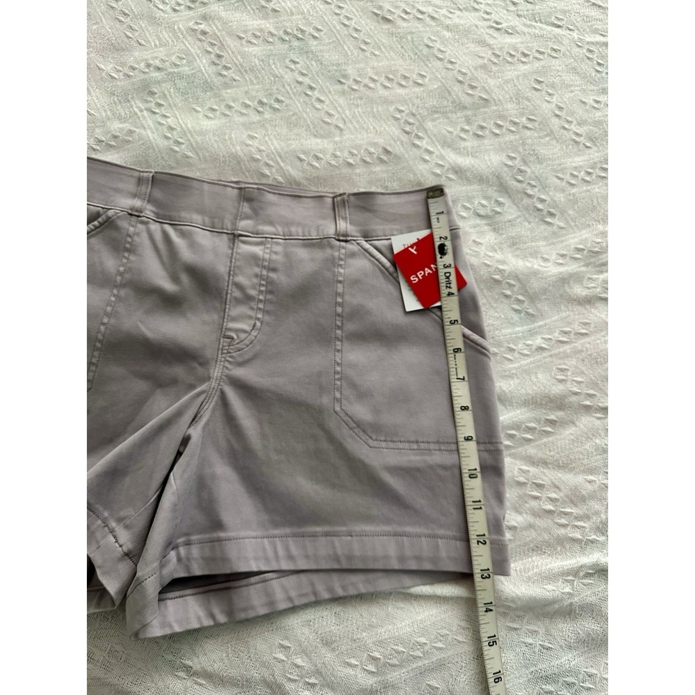 SPANX Shorts Womens Light Orchid Pull On 4 Way Stretch Large NEW - Picture 8 of 9